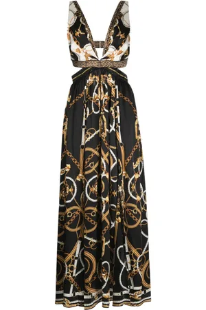 Camilla Cut-out silk dress