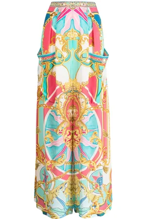 Camilla Sail Away With Me mid-rise wide-leg trousers