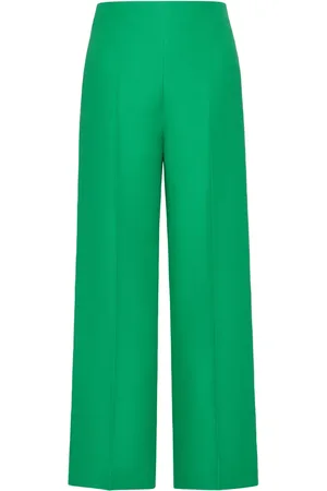 VALENTINO GARAVANI Wide-leg wool-silk trousers
