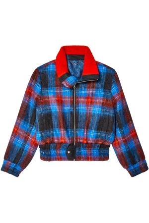 Charles Jeffrey Loverboy Checked zip-up jacket