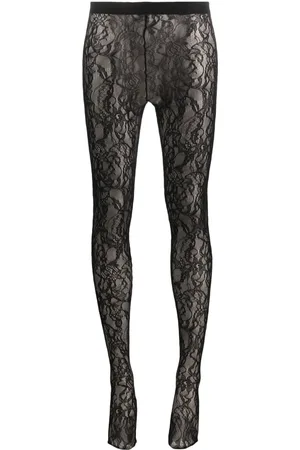 WARDROBE.NYC Corded lace tights