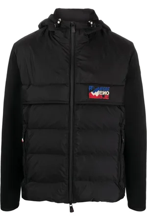 Moncler Quilted-panel hooded cardigan