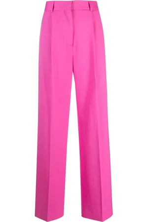 Msgm Pleated straight-leg trousers