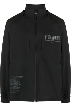 PUMA X Pleasures logo-stamp jacket
