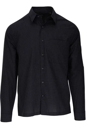Vince Checkered spread-collar shirt