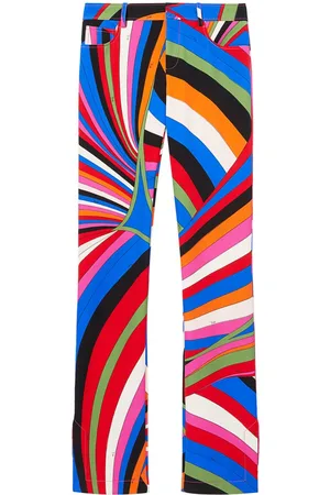 Puccini Iride-print straight-leg trousers