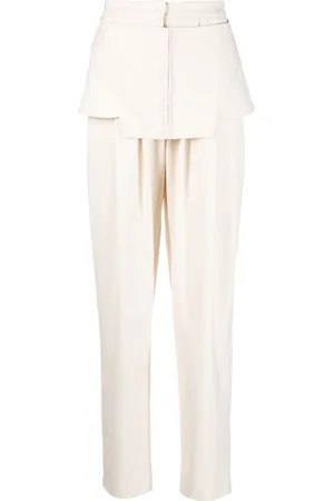 ANDREADAMO Corset-detail straight-leg trousers