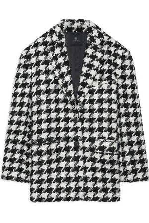 ANINE BING Quinn houndstooth blazer