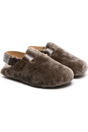 PèPè Slingback fleece slippers