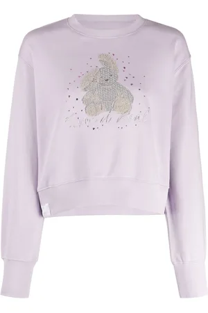Izzue Bunny-embroidered crew-neck sweatshirt