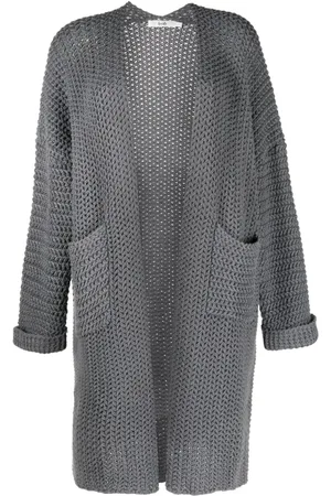B+AB Shawl-collar knitted cardi-coat