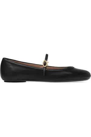 Gianvito Rossi Carla leather ballerina shoes