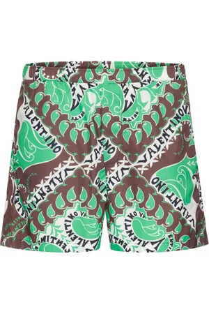 VALENTINO GARAVANI Abstract-print swim shorts