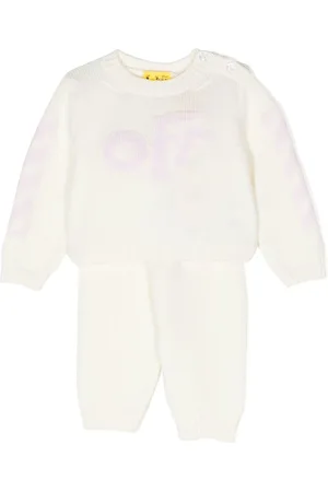 OFF-WHITE Diag-Stripe knitted set