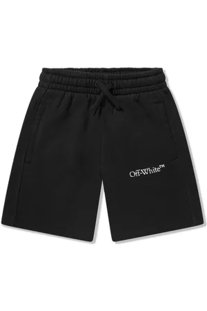 OFF-WHITE Logo-print cotton shorts