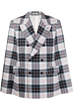 Comme des Garçons Check-pattern wool blazer