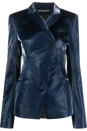 OTTOLINGER Lacquer-coated harness blazer