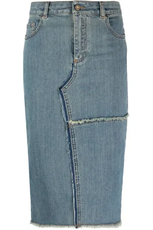 Tom Ford Frayed pencil midi skirt