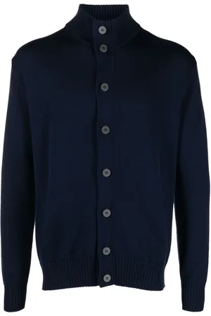 BALLANTYNE High-neck wool cardigan