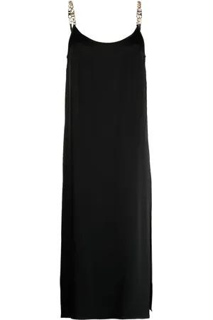 Michael Kors Chain-link crepe midi dress