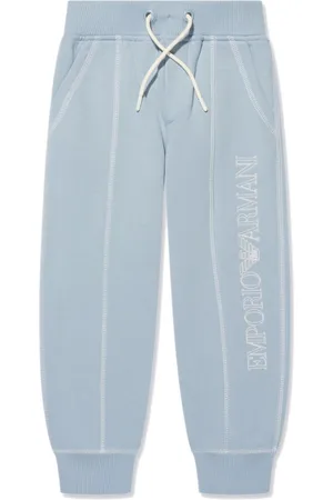 Emporio Armani Logo-print cotton track pants