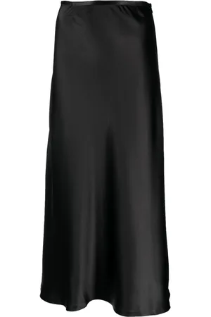 Atu Body Couture A-line satin maxi skirt