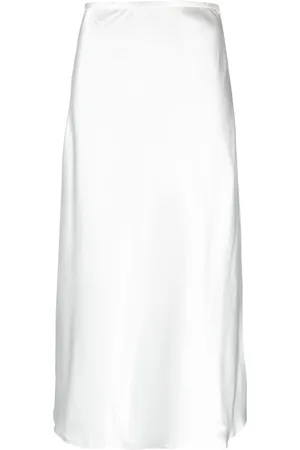 Atu Body Couture A-line satin maxi skirt