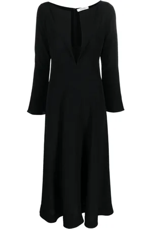 Dorothee Schumacher V-neck flared silk dress