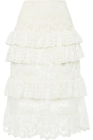 La DoubleJ Footloose lace midi skirt