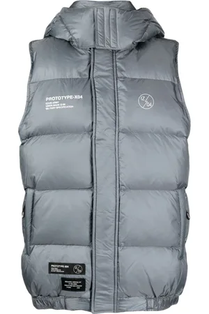 Izzue Detachable-hood quilted down gilet