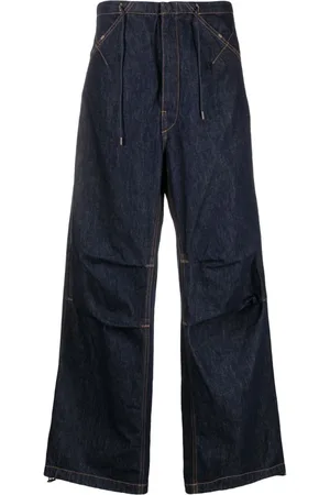 DARKPARK Daisy contrast-stitching wide leg jeans