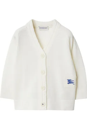 Burberry Logo-embroidered V-neck cardigan