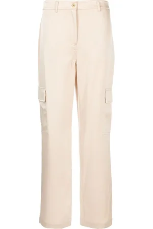 Michael Kors Straight-leg satin-finish trousers