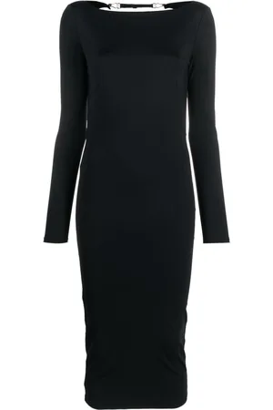 MAISON CLOSE 019 open-back midi dress