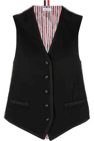 Thom Browne V-neck button-fastening waistcoat