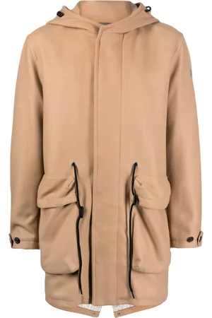 Paul & Shark Hooded wool-blend coat