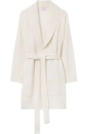 Puccini Pointelle-knit cashmere cardigan