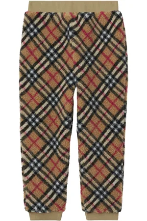 Burberry Vintage Check faux-shearling trousers