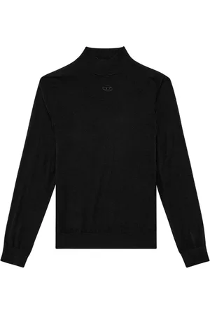 Diesel K-Gil logo-embroidered wool jumper