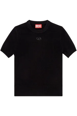 Diesel M-Arga logo-embroidered top