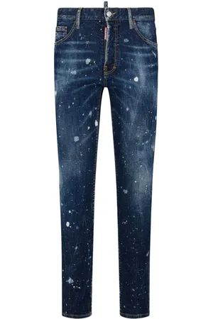 Dsquared2 Paint-splatter skinny-cut jeans