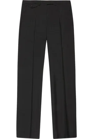 Bally Pressed-crease mohair tailored trousers