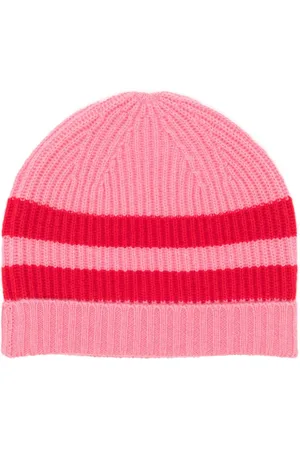 Cashmere In Love Bibi striped beanie hat