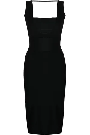 Boyarovskaya Square-neck knitted midi dress