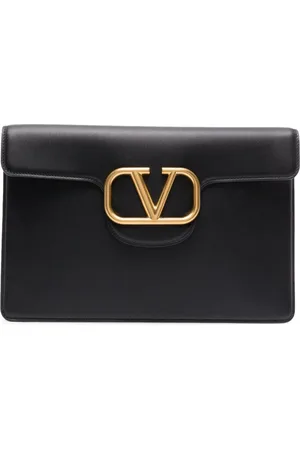 VALENTINO GARAVANI Locò leather clutch bag
