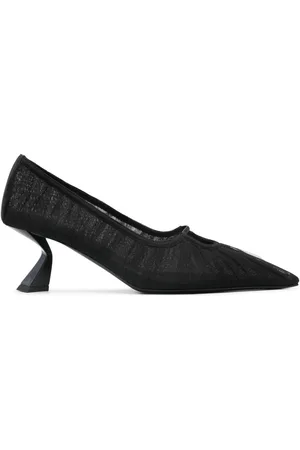 Nensi Dojaka 75mm sculpted-heel tulle pumps