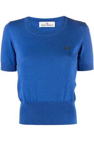 Vivienne Westwood Orb-embroidered fine-knit top