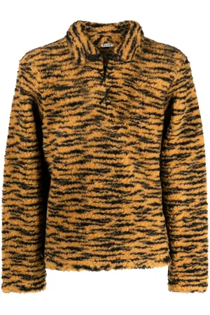 BODE Tiger-print lace-up jumper