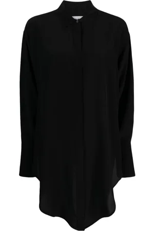 Victoria Beckham Wrap Front silk shirt