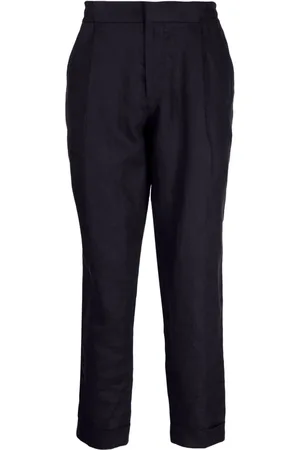 CHE Straight-leg linen trousers